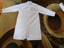 U.S.D.A. Inspector Smock White Jacket Food Butcher Agriculture with Patch