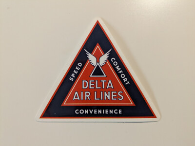 Vintage Delta airlines sticker