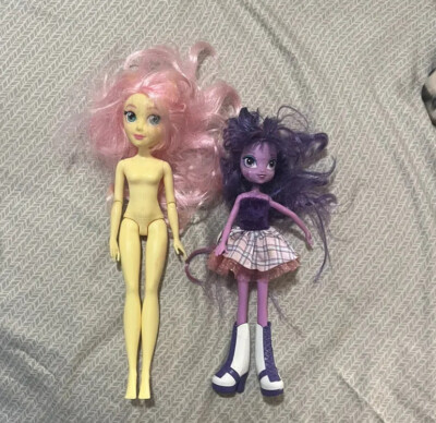 My Little Pony Equestria Girls Fluttershy Doll Pink Hair Twilight Sparkle Toys 2