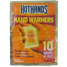 HOTHANDS HAND WARMERS INDIVIDUAL PACK OF 2 UP TO 10 HRS OF HEAT EXPIRATION 01/19