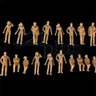 100 pcs 1:50 Scale People Architectural Human Figures Unpainted Sitting Standing