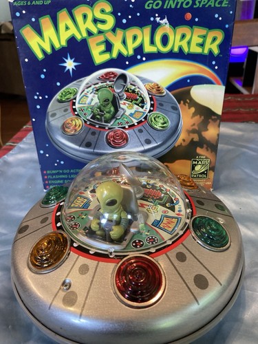 Mars Explorer Vintage Spaceship With Light And Sound . Tested Work 100% With Box