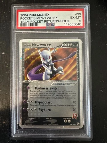 PSA 6 2004 Pokemon EX Rocket's Mewtwo EX 99/109