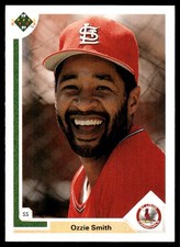 Ozzie Smith 1991 Upper Deck #162 Cardinals MLB READ FREE SHIPPING AutographDen