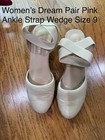 Women’s Pink Ankle Strap Wedge Sandal Size 9