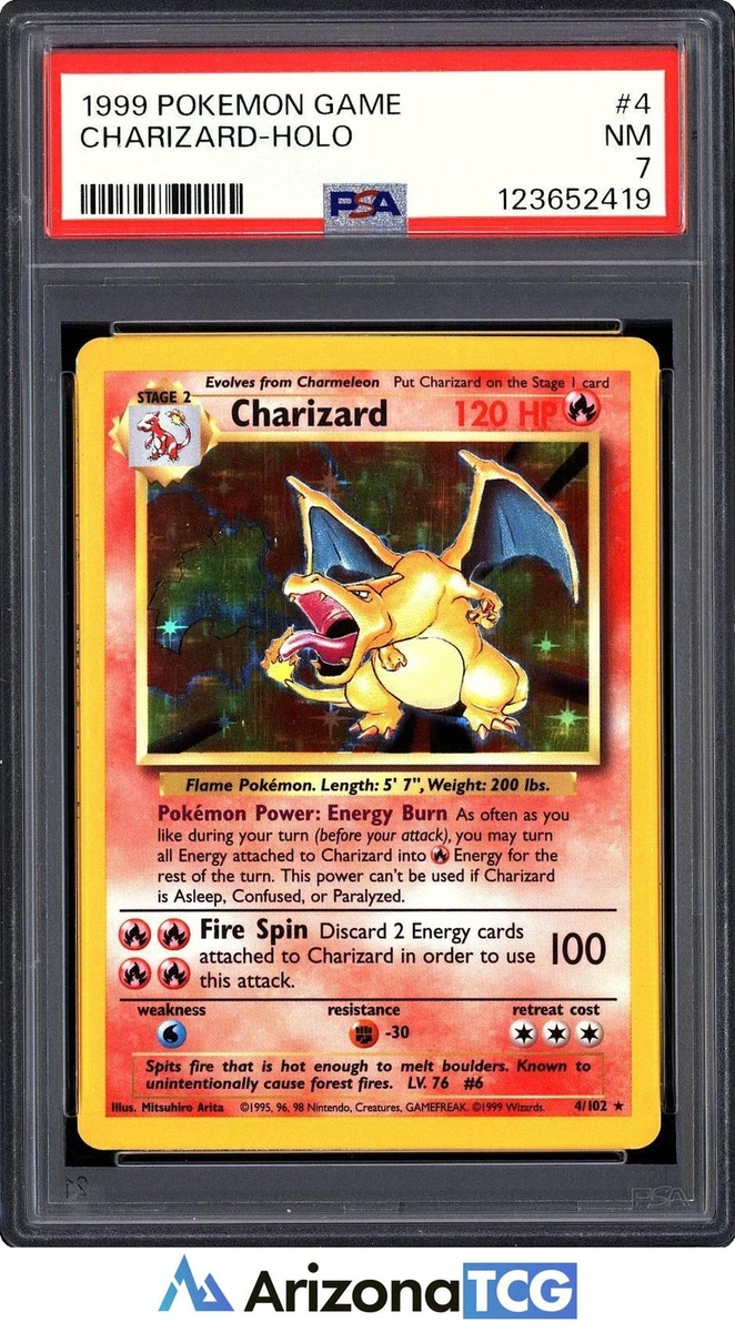 1999 Charizard リザードン ARS7 アンリミ　かえん Pokémon TCG Base Set Charizard Grade 7 Individual Collectible Card