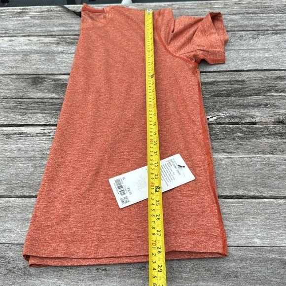 Lululemon Soft Jersey Tee Shirt Mens orange Heathered size XL NWT - Image 4 of 4