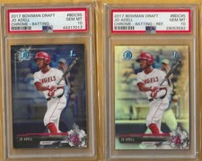 JO ADELL 2017 BOWMAN DRAFT CHROME refractor #BDC-95 PSA 10 + base #BDC-95 PSA 10