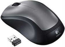 Logitech M310 Wireless Mouse, 2.4 GHz Connectivity, Ambidextrous Design - Silver