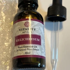 Vitality Extracts HELICHRYSUM  Essential Oil 30 ML 100% Full - INCLUDES DROPPER