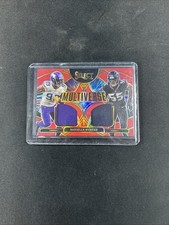 2025 Panini Select Danielle Hunter Red Multiverse Dual Patch Vikings Texans