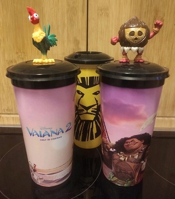 Disney Kinobecher Cinema Cup +++ Vaiana 2 inklusive Topper +++ König der Löwen 