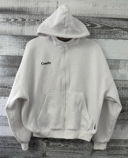 Comfrt Cloud Zip Up Hoodie Unisex Size Small Snow white Comfort Oversized