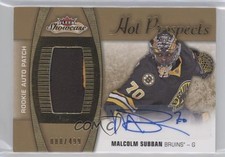 2015 Upper Deck Fleer Showcase Hot Prospects /499 Malcolm Subban Patch Auto 1u6