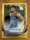 🔥AJAY MITCHELL - 2025 Bowman Chrome YELLOW REFRACTOR  Auto  /75 Thunder