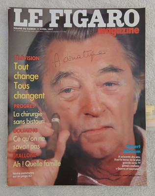 FIGARO MAGAZIN 11.4.1987 R.MITCHUM ANGELA MOLINA KÖNIG BAUDOUIN DE VINCI TIBET