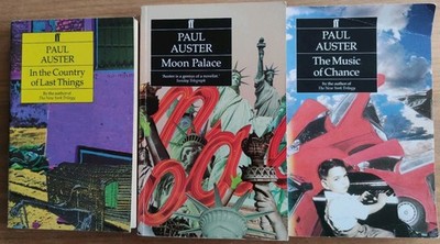 PAUL AUSTER In the Country of Last Things, Moon Palace, The Music of Chance