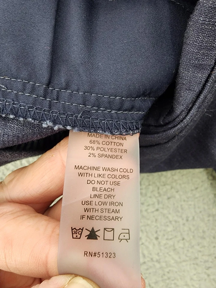 Pantalones Vince Camuto Mujer 6 Azul Recto Recorte Carrera Elastizados Ligeros Oficina Foto 4 de 4