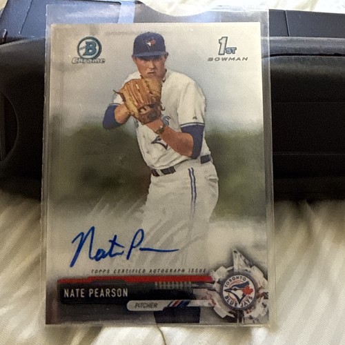 2017 Bowman Chrome Draft Rookie RC 1st Issue SP AUTO Nate Pearson (Chicago Cubs)
