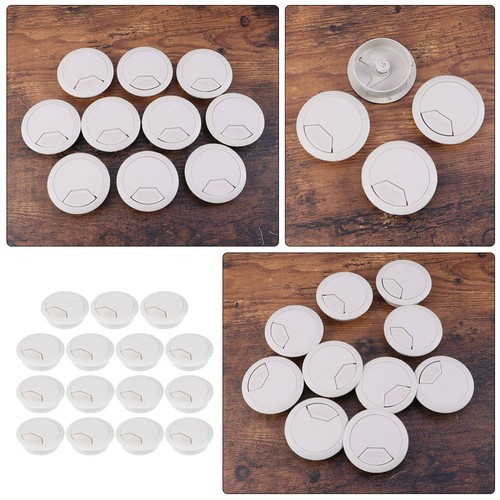 15 Pcs Büro Baby Praktische Lochabdeckungen Kabellochabdeckung Für Schreibtisch - Photo 4/12