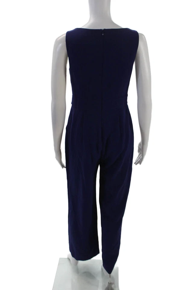 Mono Vince Camuto Mujer Sin Mangas Doble Hebilla Piernas Anchas Azul Talla 2P Foto 3 de 4