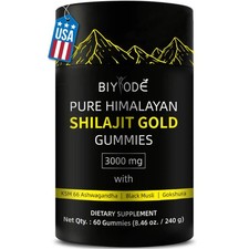 Shilajit GOLD Gummies, Organic, Extremely Potent 3000 mg, Fulvic Acid