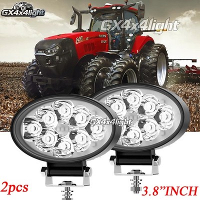 Pair 3.8'' INCH Oval Spot Light Work Lights Fit Case IH Magnum Series Tractor