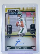 JORDAN TRAVIS 2024 CONTENDERS OPTIC ROOKIE GOLD PRIZM RC AUTO /10 Q0932