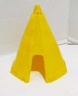 MARX 1950's YELLOW 60mm HARD PLASTIC INDIAN TEEPEE for FORT APACHE PLAYSET VTG