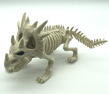 Skeleton Triceratops Dinosaur Action Figure Halloween Decoration bendable tail