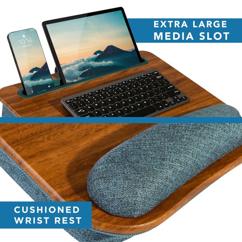 LAPGEAR Scrivania Portatile Lap con Cuscino Cuscino, Striscia Antiscivolo, Tablet... - Foto 4 di 7