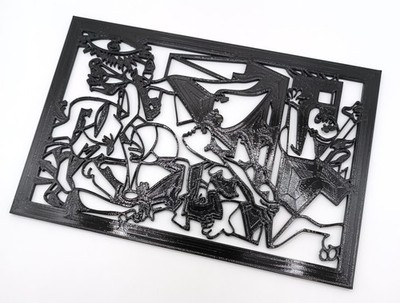 Guernica Pablo Picasso Silhouette Kunst Kubismus Dekoration 3D Druck Geschenk