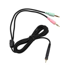 1x Black Audio Earphone Cable For Sennheiser PC373 PC37X Headphone Replacement