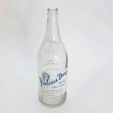 Virginia Dare vintage glass soda bottle 11.5 inches HEAVY! Brooklyn Worcester
