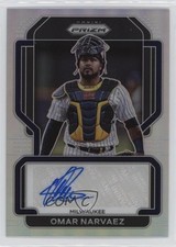 2022 Panini Prizm Signatures Silver Prizm Omar Narvaez #S-ON Auto 0t6q