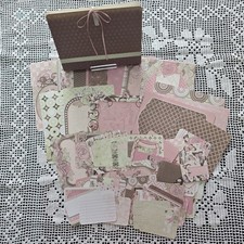 Acordion File with 71 Bo Bunny Primrose Double Side Journal Cards