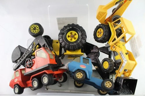 Large Scale Vintage Tonka Toy Collection Inc Diggers & Tin Plate