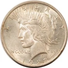 1922 $1 PEACE DOLLAR - ORIGINAL HIGH GRADE, NEARLY UNCIRCULATED, LOOKS CHOICE!