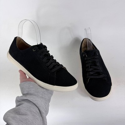 Cole Haan Grand Crosscourt II Sneakers Women's 8.5 Black Suede Low Top Shoes