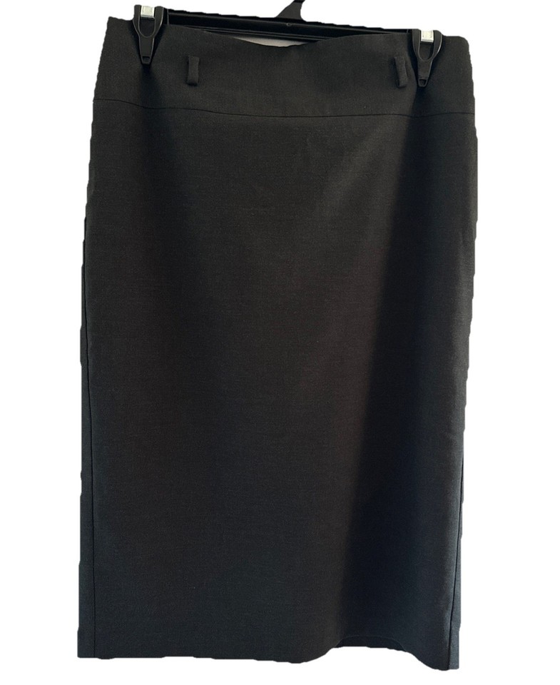 Cue City Skirt 8 European Fabric Black Pencil Office Business Corporate EUC