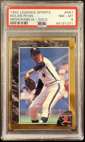 1992 Legends Sports Gold #NR7 Nolan Ryan PSA 8