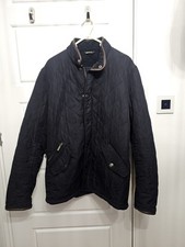 Barbour Chelsea Sports Quilted Jacket Medium Navy Blue