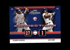 2003 Playoff Prestige Connections Gold Vladimir Guerrero/Jose Vidro Expos #/100