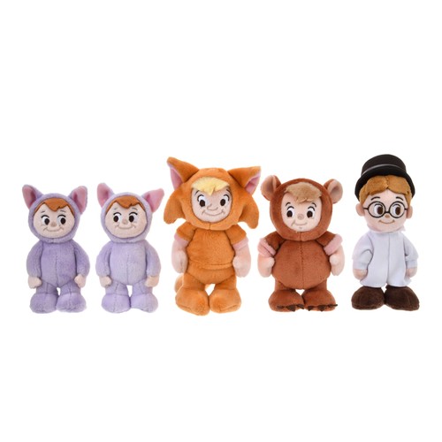 Peter Pan Plush Toy Set stanDs Darling Lost Kids 9pcs Disney Store Japan W/Box - Picture 6 of 8
