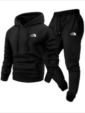 Men's Autumn and Winter Pattern Casual Two-Piece Set Hooded Sweatshirt and Pants