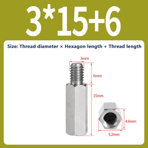 M2-M10 Male-Female 303 Stainless Steel Hex Standoff Screw Spacer Pillar Support - Picture 45 of 140