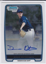 Drew Hutchison Toronto Blue Jays 2012 Bowman Chrome Autograph