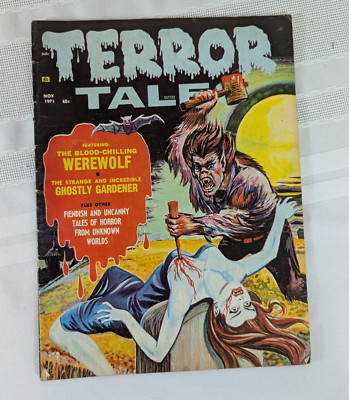 Terror Tales Magazine Vol. 3 #6 5.5gr. 1971 Horror Comic Magazine
