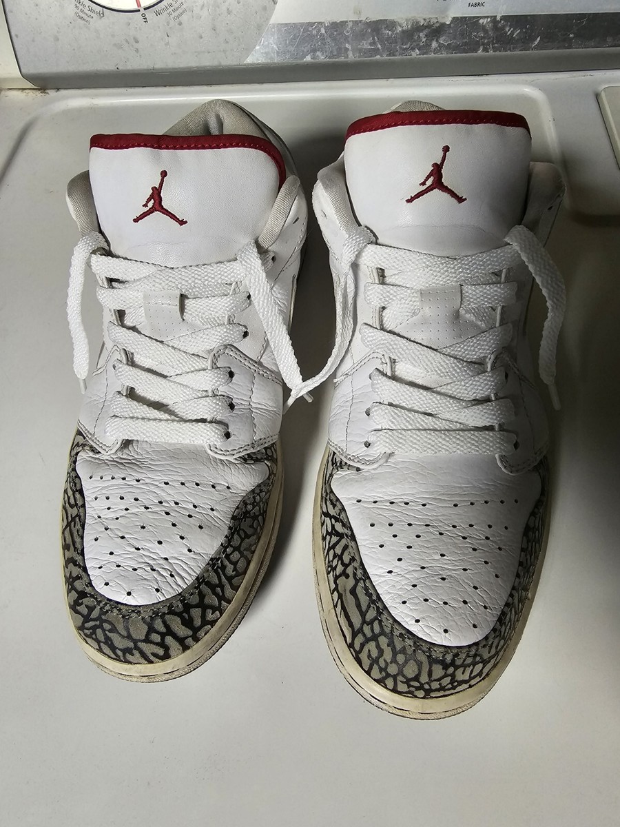 jordan 1 white cement low
