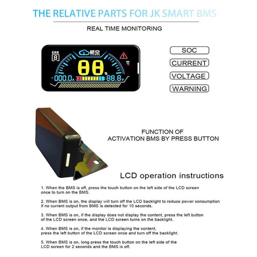 JK Smart BMS LCD Display/RS485 Adapter/BMS Power Switch/ Transfer Board Posten - Bild 3 von 14